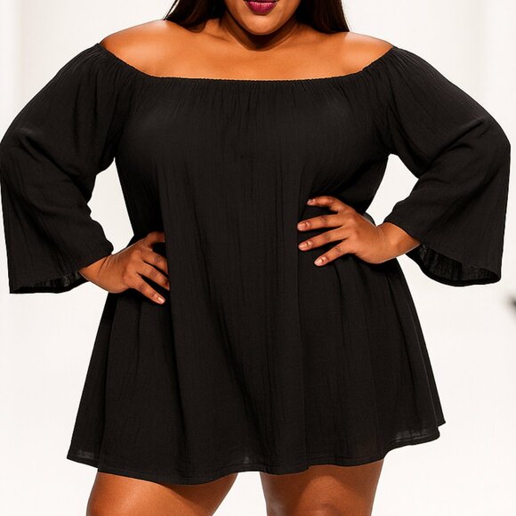 Plus Size Peasant dress. Boho. - Picture 6 of 6